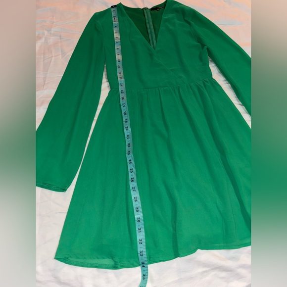 Lulu's Vibrant Green V-Neck Dress - Picture 8 of 8